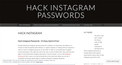 Desktop Screenshot of hackinstagrampasswords.com